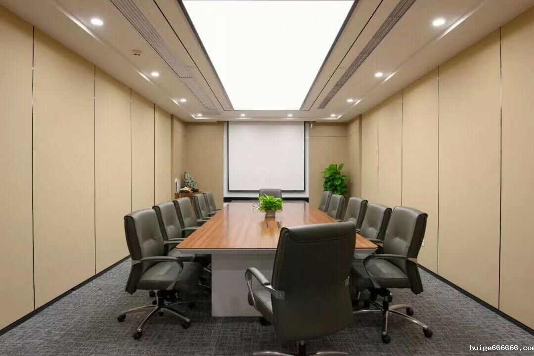中式办公室会议室装修效果图片